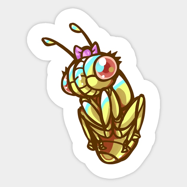 Cicada Tshirt Sticker by Jugglingdino